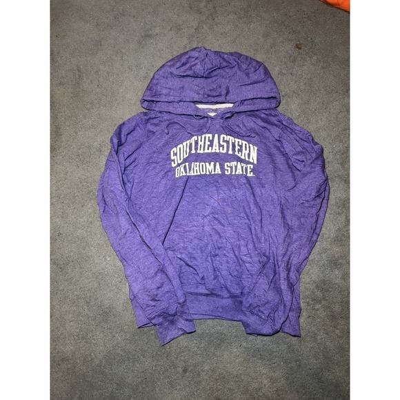 Redshirt Tops - Southeastern Oklahoma State Hoodie Women's XL Purple Cropped